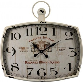 Duży metalowy zegar retro Herb