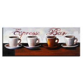 Obraz olejny w blejtramie do kuchni - Espresso Bar