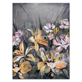 Obraz ręcznie malowany Kwiaty Nowoczesne G100068 110x150cm