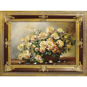 Obraz ręcznie malowany Róże G93959 90x120cm