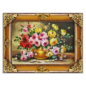 Obraz ręcznie malowany Róże G97405 85x115cm