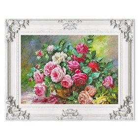 Obraz ręcznie malowany Róże G97381 75x95cm