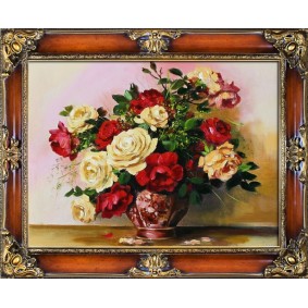 Obraz ręcznie malowany Róże G93898 85x115cm