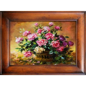Obraz ręcznie malowany Róże G17346 76x96cm