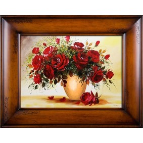 Obraz ręcznie malowany Róże G16916 76x96cm