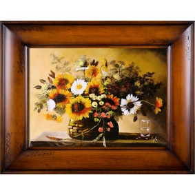 Obraz ręcznie malowany Słoneczniki G03775 76x96cm