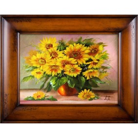 Obraz ręcznie malowany Słoneczniki G03500 76x96cm