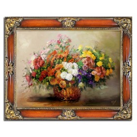 Obraz ręcznie malowany Kwiaty G93886 75x95cm
