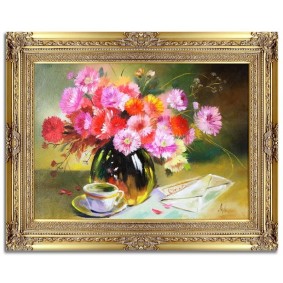 Obraz ręcznie malowany Kwiaty G16664 78x98cm