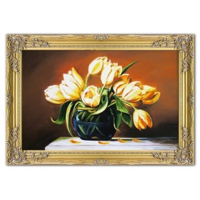 Obraz ręcznie malowany Tulipany G01844 76x106cm