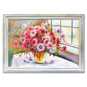 Obraz ręcznie malowany Kwiaty G04165 75x105cm