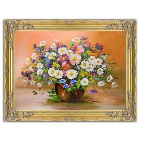 Obraz ręcznie malowany Kwiaty G15582 63x84cm