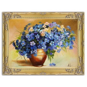 Obraz ręcznie malowany Kwiaty G15454 63x84cm