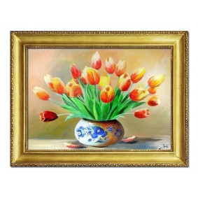 Obraz ręcznie malowany Tulipany G16680 64x84cm