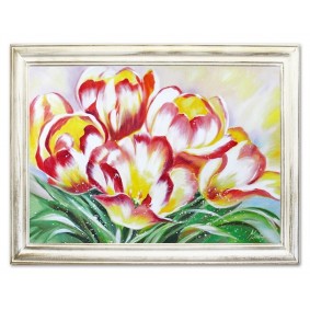Obraz ręcznie malowany Tulipany G15913 63x84cm