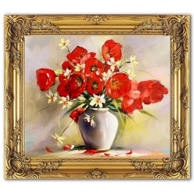 Obraz ręcznie malowany Tulipany G05566 53x64cm