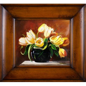 Obraz ręcznie malowany Tulipany G05529 53x64cm