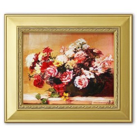 Obraz Olejny w Ramie Róże G02048