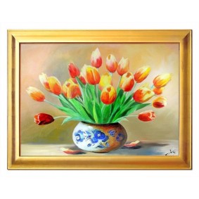 Obraz Olejny w Ramie Tulipany G16690