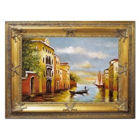 Obraz ręcznie malowany Wenecja G02556 90x120cm