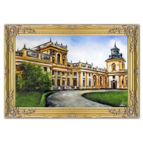 Obraz ręcznie malowany Warszawa G108048 75x105cm