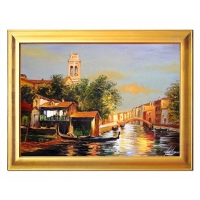 Obraz ręcznie malowany Wenecja G15359 63x84cm