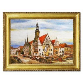 Obraz ręcznie malowany Wrocław G05470 63x84cm