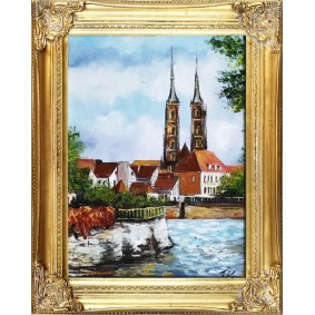 Obraz ręcznie malowany Wrocław G06628 37x47cm