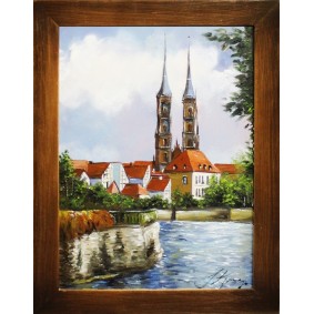 Obraz ręcznie malowany Wrocław G15996 37x47cm