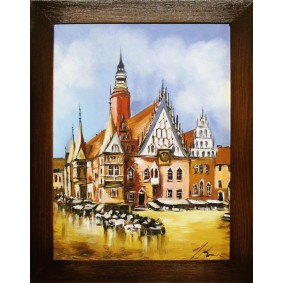 Obraz ręcznie malowany Wrocław G15994 37x47cm