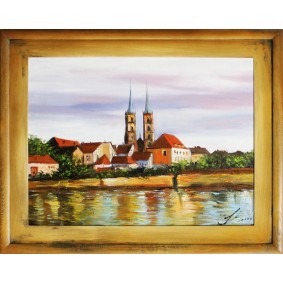 Obraz ręcznie malowany Wrocław G15990 37x47cm