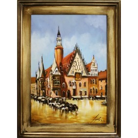 Obraz ręcznie malowany Wrocław G15987 37x47cm