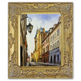 Obraz ręcznie malowany Warszawa G102662 27x32cm