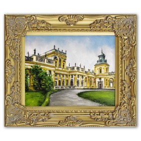 Obraz ręcznie malowany Warszawa G102124 27x32 cm
