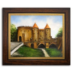 Obraz ręcznie malowany Warszawa G102125 27x32 cm