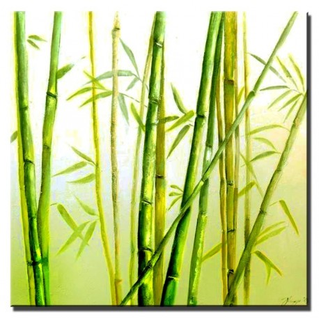 Obraz olejny w blejtramie bambus G01637