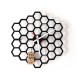 TIK TAK: heksagonalny układ, zegar HAXA 40cm